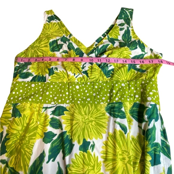 Boden Green & White Floral Sleeveless Midi dress women’s Size 10 - Picture 10 of 16